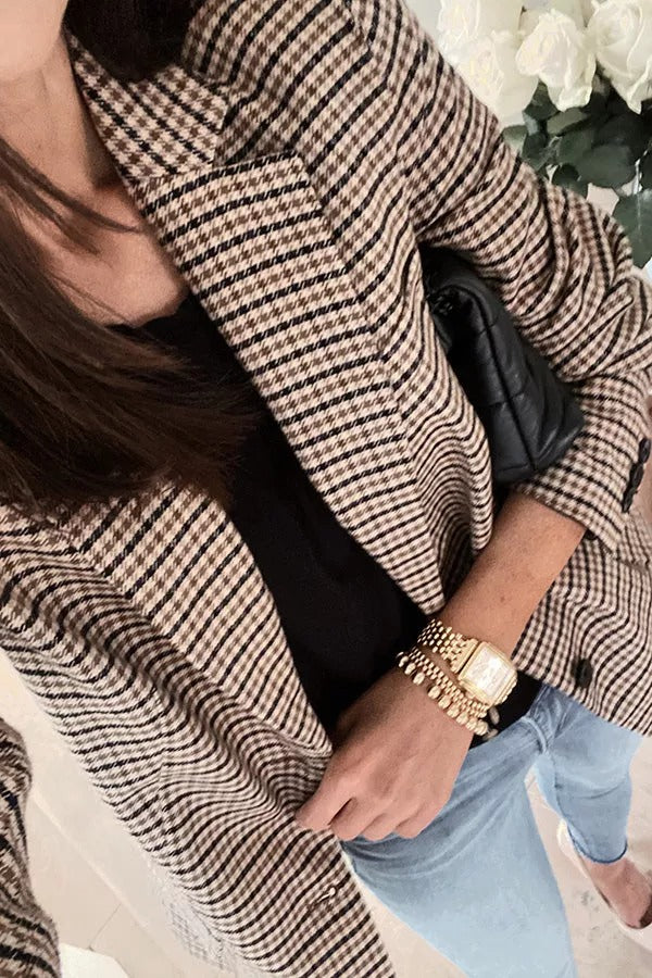 WW | Boss Up Karomuster Boyfriend Blazer