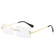 WW | Modische Rechteckige Sonnenbrille Im Retro Stil