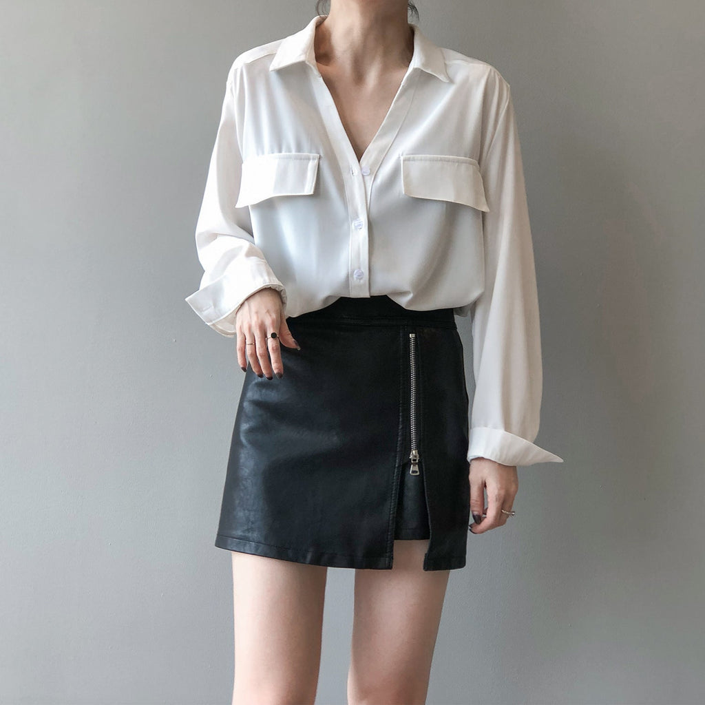 WW | Langarm Damen Shirt Einfarbig