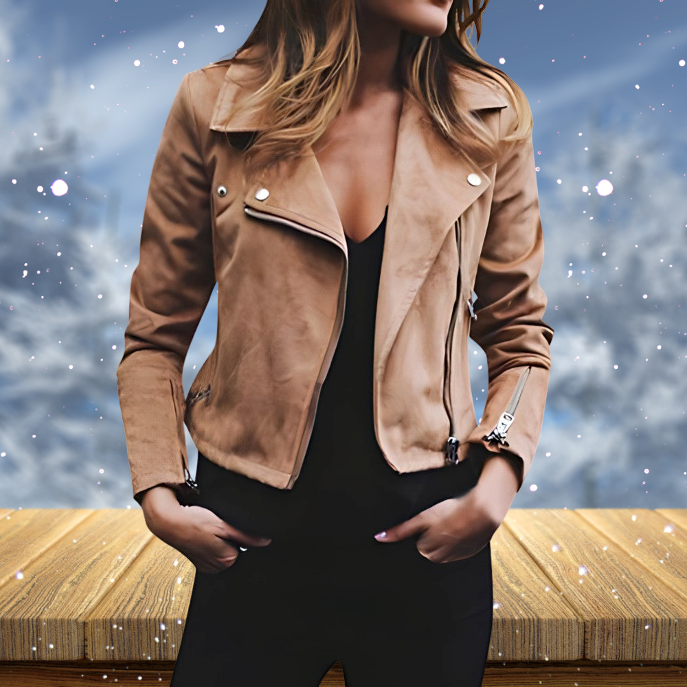 W&W Mode - Damen Bikerjacke für einen eleganten Winterstil