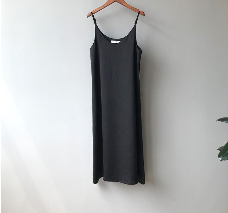 WW | Spaghetti-Träger Lang Kleid