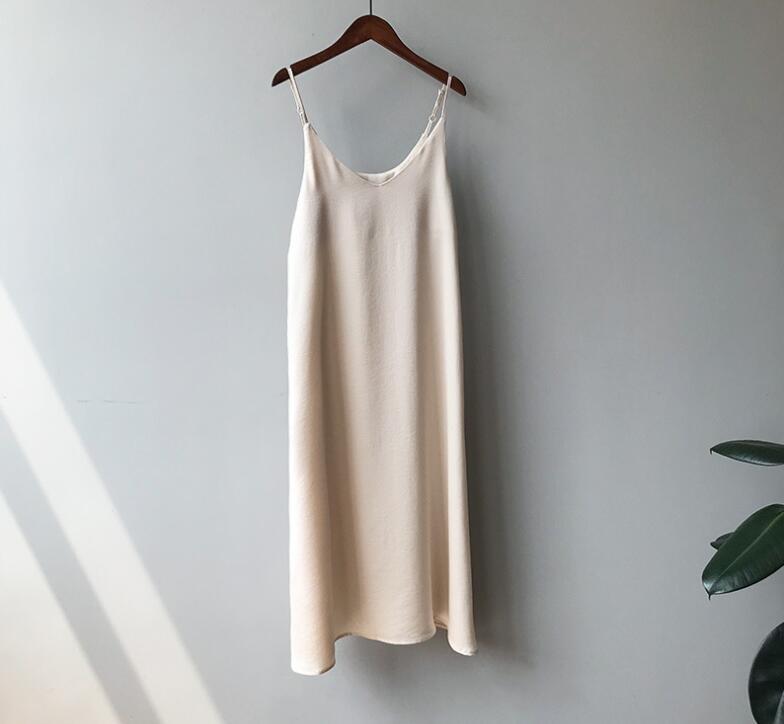 WW | Spaghetti-Träger Lang Kleid