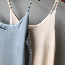 WW | Spaghetti-Träger Lang Kleid