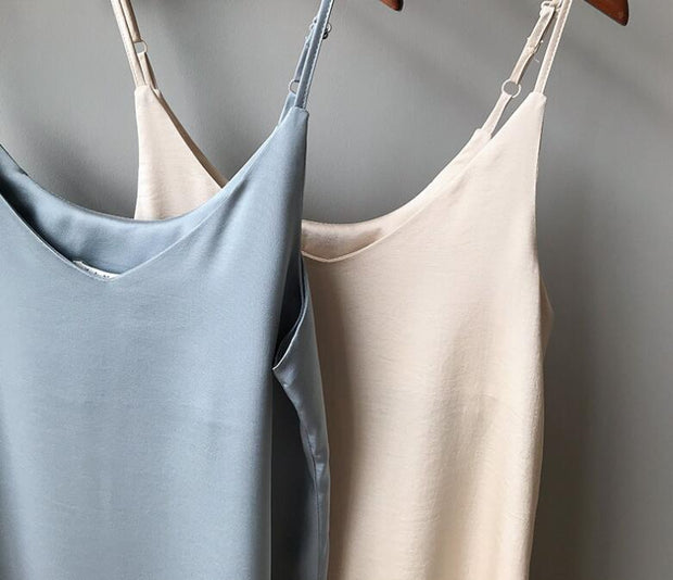 WW | Spaghetti-Träger Lang Kleid