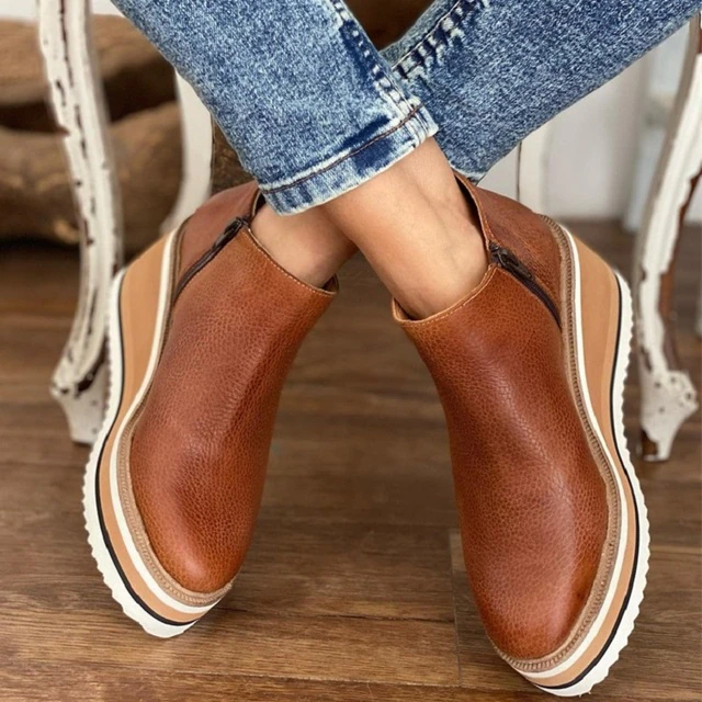 W&W Mode Lederstiefel | Frauenschuhe mit ergonomischem Fußbett