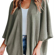 WW | Rosiedress Solid 3/4 Ärmel Offene Vorderseite Kimono Cardigan