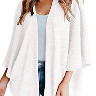 WW | Rosiedress Solid 3/4 Ärmel Offene Vorderseite Kimono Cardigan