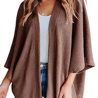 WW | Rosiedress Solid 3/4 Ärmel Offene Vorderseite Kimono Cardigan