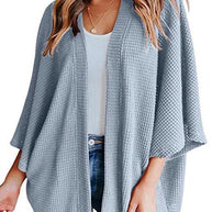 WW | Rosiedress Solid 3/4 Ärmel Offene Vorderseite Kimono Cardigan