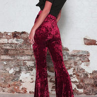 WW | Rosiedress Elastischer Bund Schlaghosen Samt Pants