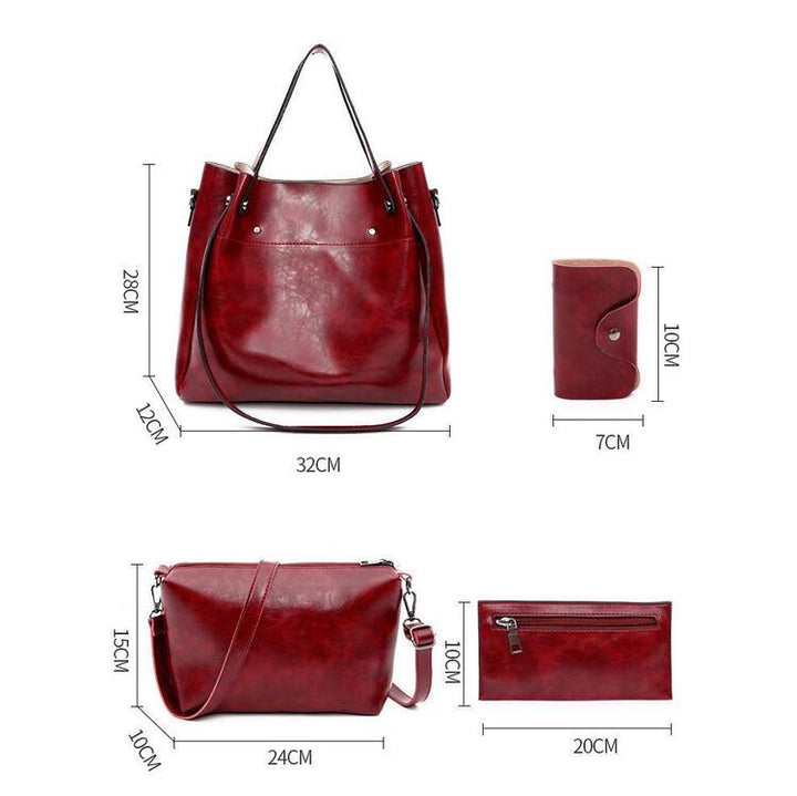 W&W Mode | 4 Teiliges Weinlese Handtaschensatz Für Damen