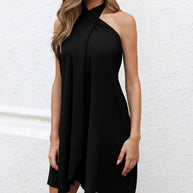 Elegant Draped Summer Dress