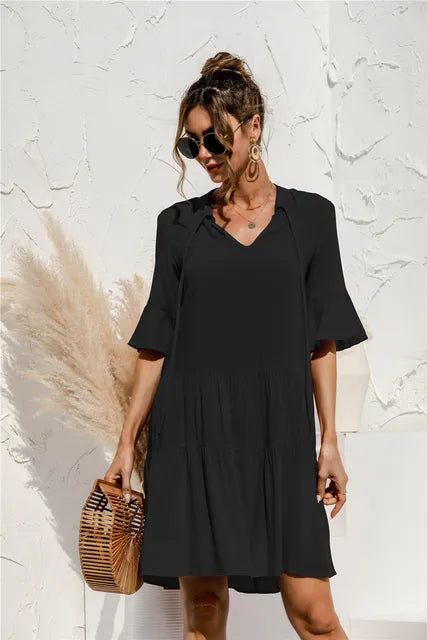 WW | Lebhaftes Floral Sommerkleid