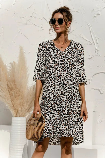 WW | Lebhaftes Floral Sommerkleid