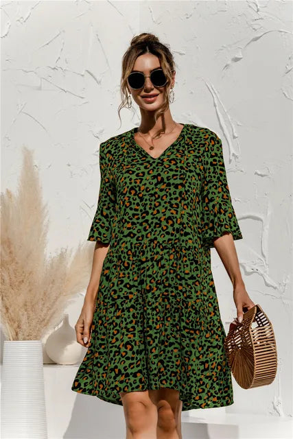 WW | Lebhaftes Floral Sommerkleid