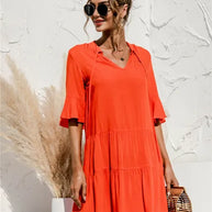 WW | Lebhaftes Floral Sommerkleid