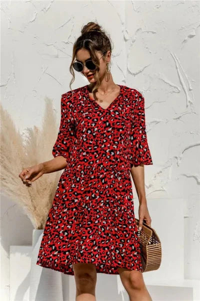 WW | Lebhaftes Floral Sommerkleid
