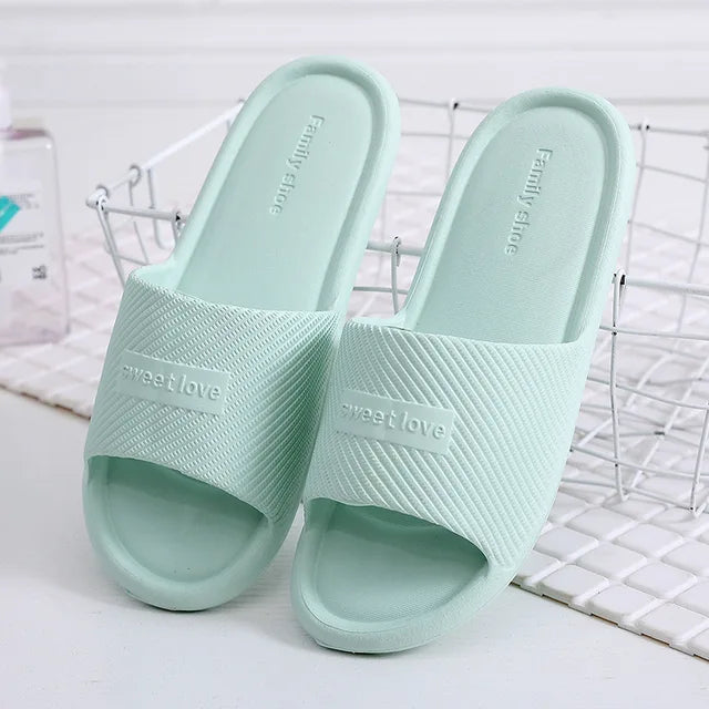 WW – Rutschfeste Sommer-Flip-Flops für Damen: Bequeme Hausschuhe für den Innenbereich, wasserdichtes EVA-Material