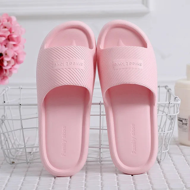 WW – Rutschfeste Sommer-Flip-Flops für Damen: Bequeme Hausschuhe für den Innenbereich, wasserdichtes EVA-Material