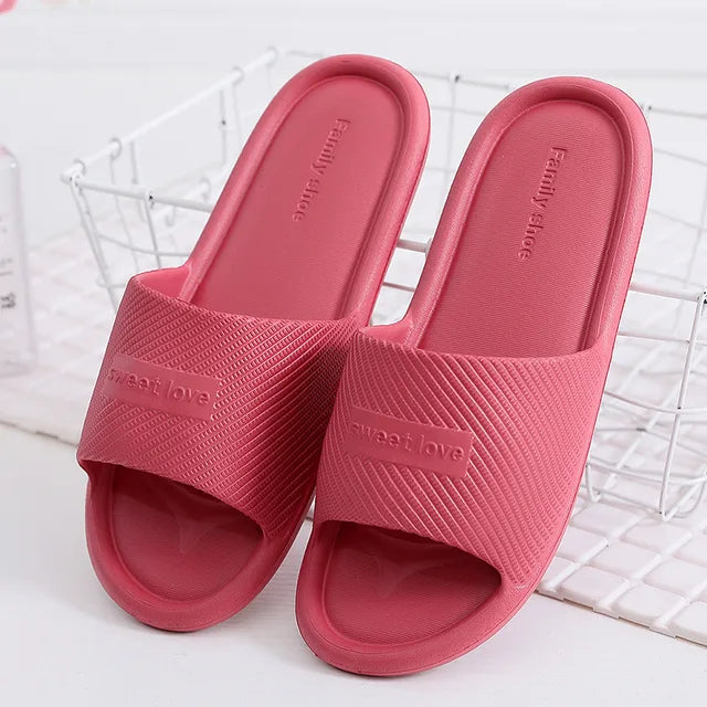 WW – Rutschfeste Sommer-Flip-Flops für Damen: Bequeme Hausschuhe für den Innenbereich, wasserdichtes EVA-Material