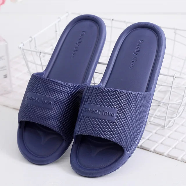WW – Rutschfeste Sommer-Flip-Flops für Damen: Bequeme Hausschuhe für den Innenbereich, wasserdichtes EVA-Material