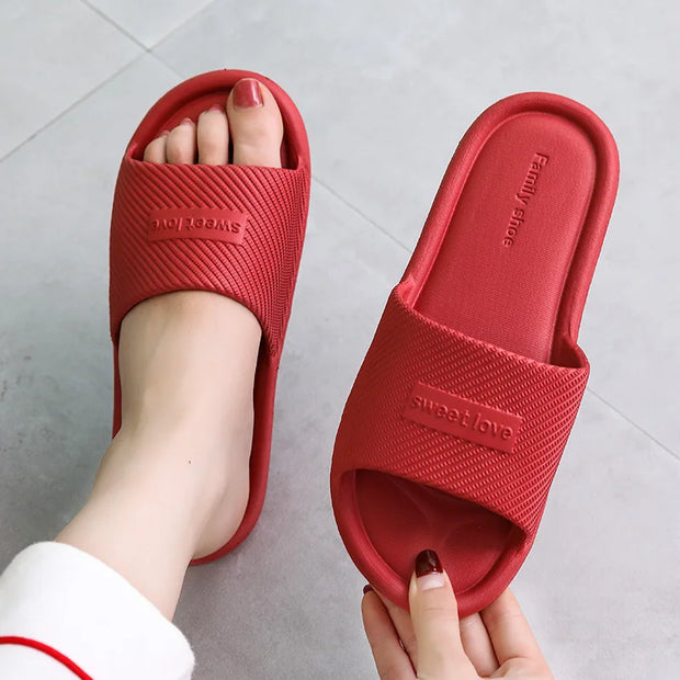 WW – Rutschfeste Sommer-Flip-Flops für Damen: Bequeme Hausschuhe für den Innenbereich, wasserdichtes EVA-Material