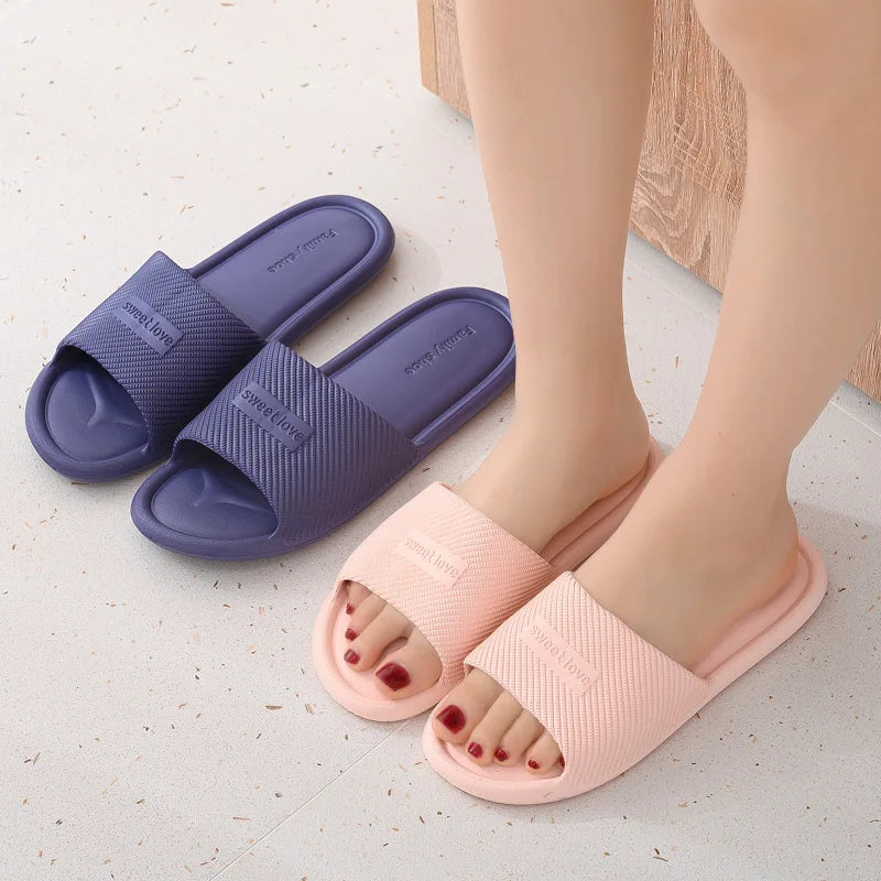WW – Rutschfeste Sommer-Flip-Flops für Damen: Bequeme Hausschuhe für den Innenbereich, wasserdichtes EVA-Material