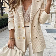 WW | Rosiedress Fashion Reversknöpfe Strickjacken mit Taschen
