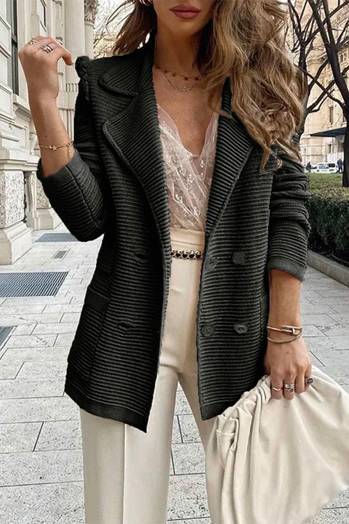 WW | Rosiedress Fashion Reversknöpfe Strickjacken mit Taschen