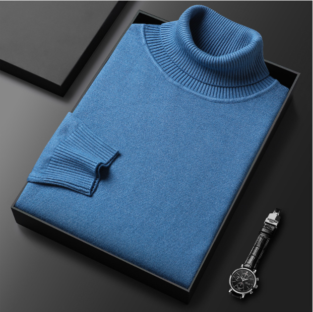 WW | Herren-Rollkragenpullover aus Feinstrick
