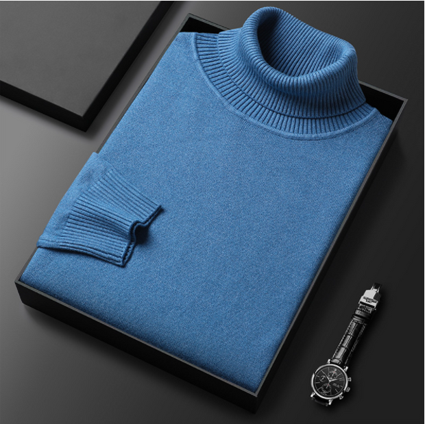 WW | Herren-Rollkragenpullover aus Feinstrick