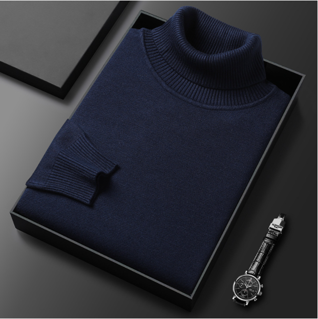 WW | Herren-Rollkragenpullover aus Feinstrick
