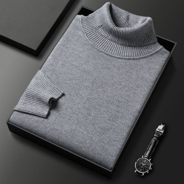 WW | Herren-Rollkragenpullover aus Feinstrick