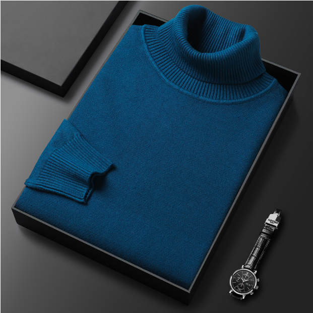 WW | Herren-Rollkragenpullover aus Feinstrick