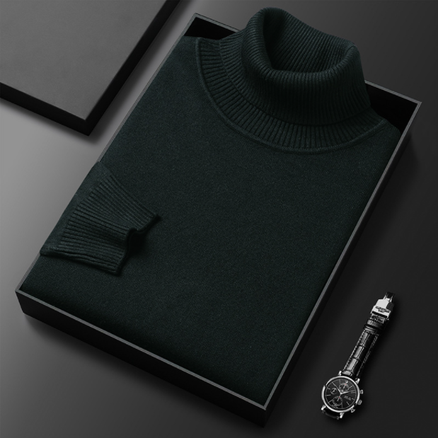 WW | Herren-Rollkragenpullover aus Feinstrick