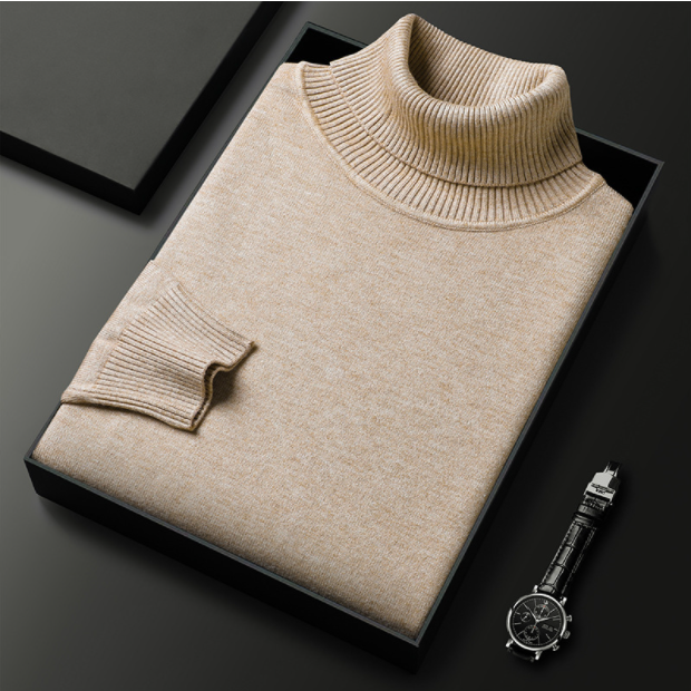 WW | Herren-Rollkragenpullover aus Feinstrick