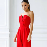 WW | Asymmetrischer Revers Mittel-Taillen Pendel-Overall