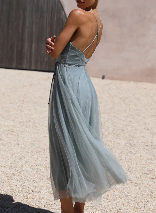 W&W Mode | Ärmelloses Midi Kleid