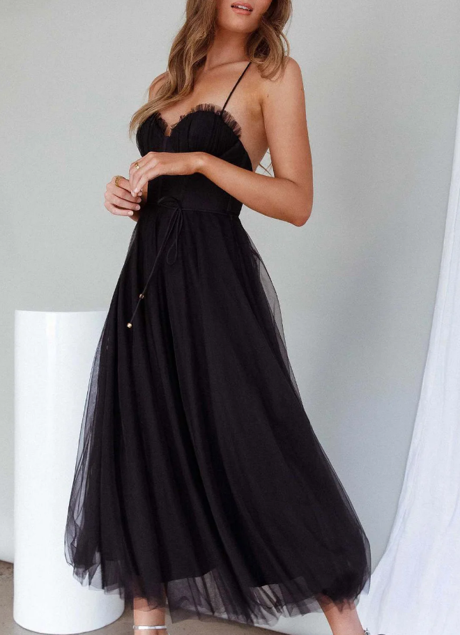 W&W Mode | Ärmelloses Midi Kleid