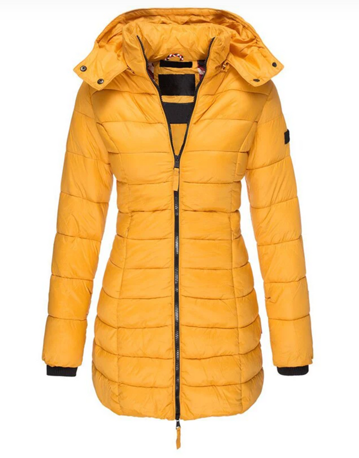 W&W Mode Elisa - Die beste und kuscheligste Daunenjacke mit Kapuze und Reißverschluss