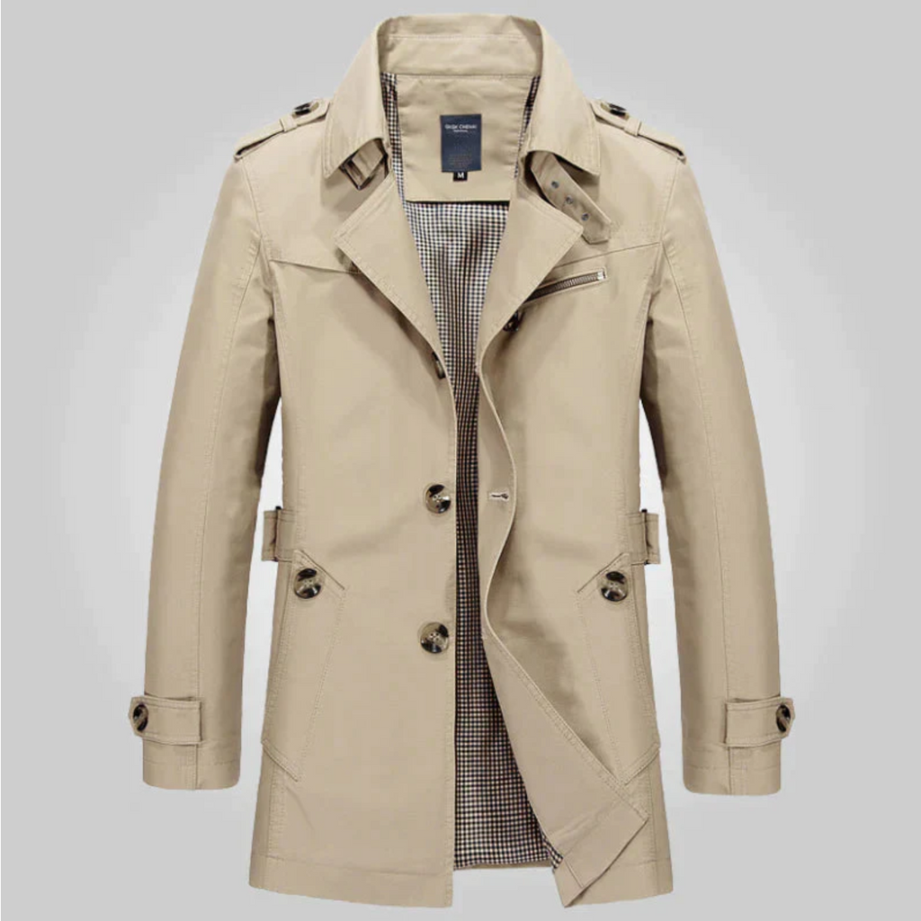 WW | Trenchcoat Für Herren Klassisches Design Und Raffinierter Stil