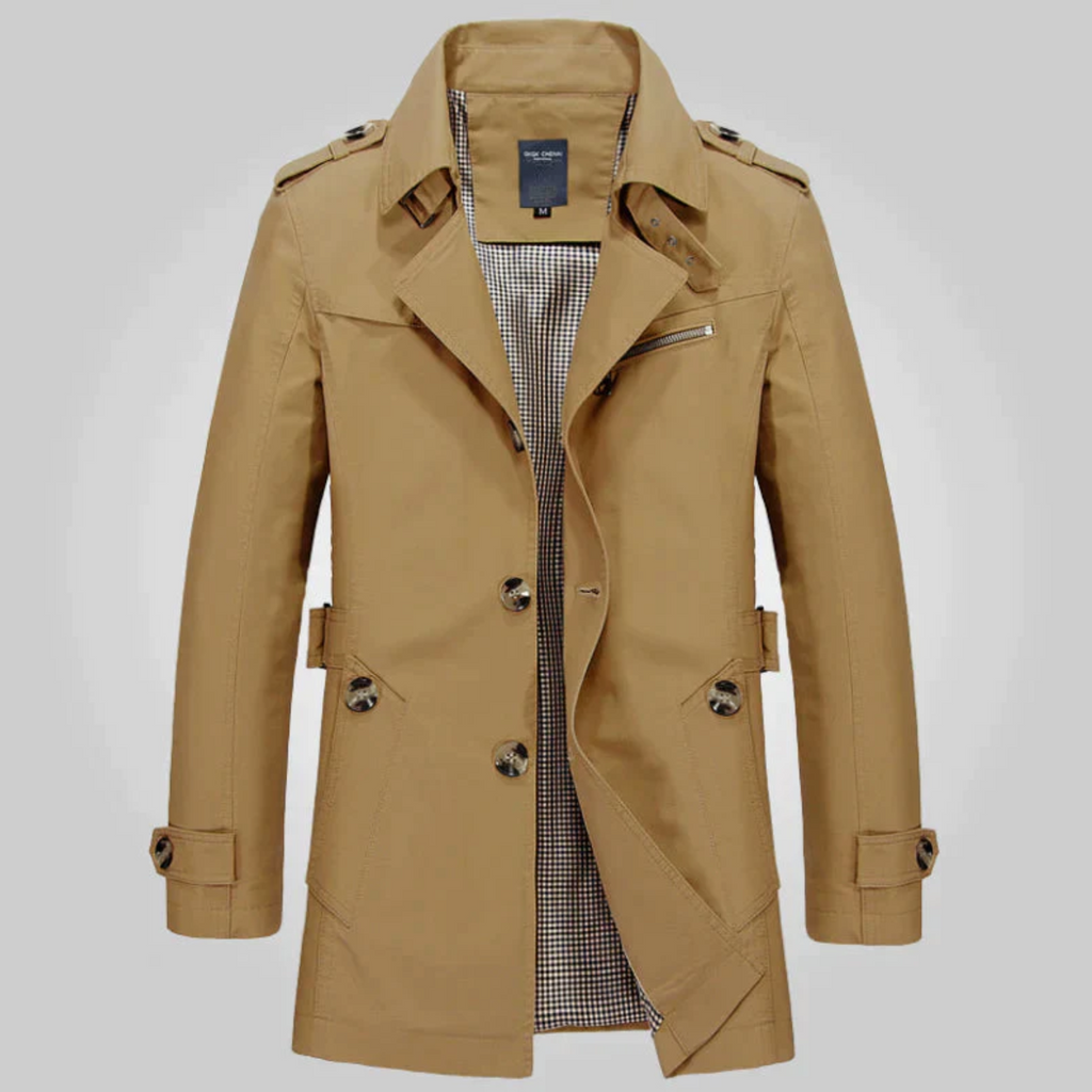 WW | Trenchcoat Für Herren Klassisches Design Und Raffinierter Stil