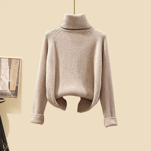 WW | Elegantes 3-teiliges Rollkragenpullover-Set für Damen