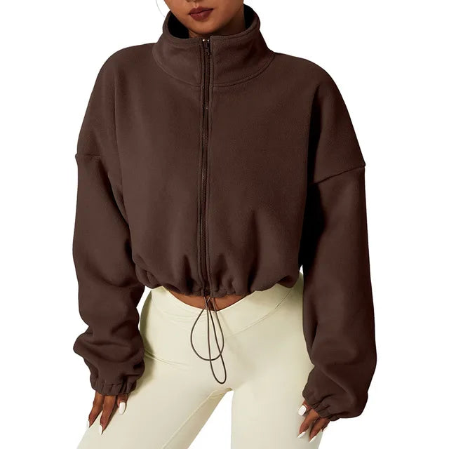W&W - Gekürzte Fleece Jacke