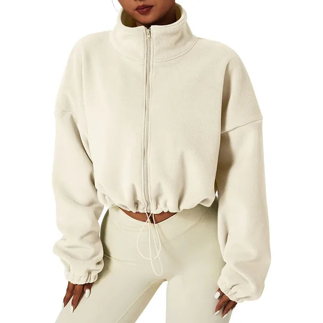 W&W - Gekürzte Fleece Jacke