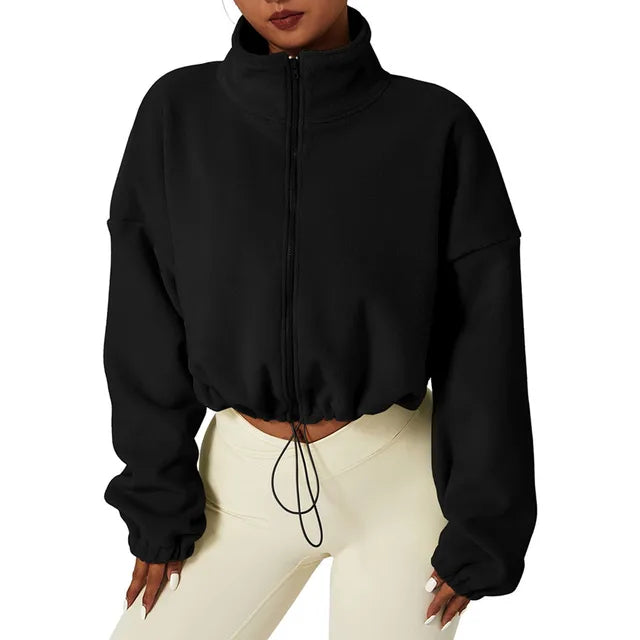 W&W - Gekürzte Fleece Jacke
