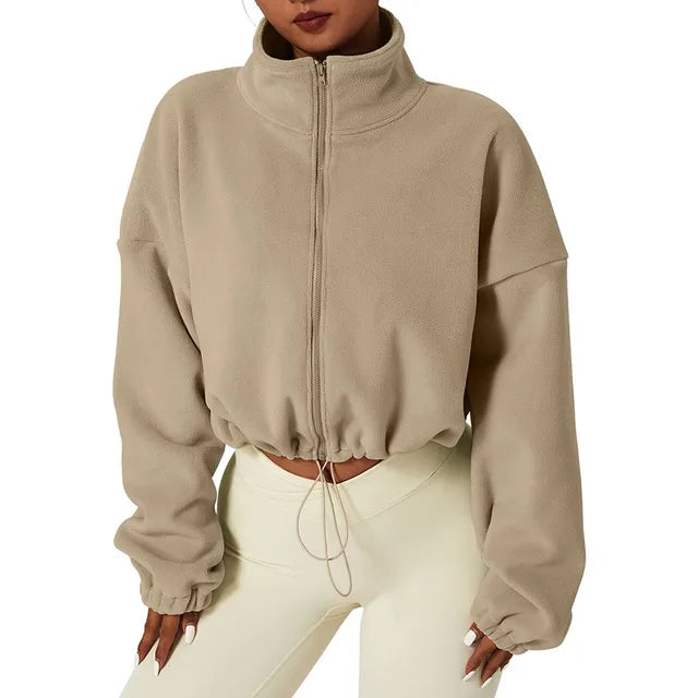 W&W - Gekürzte Fleece Jacke