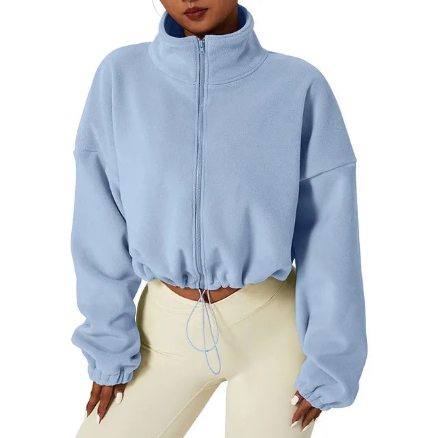 W&W - Gekürzte Fleece Jacke