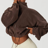 W&W - Gekürzte Fleece Jacke