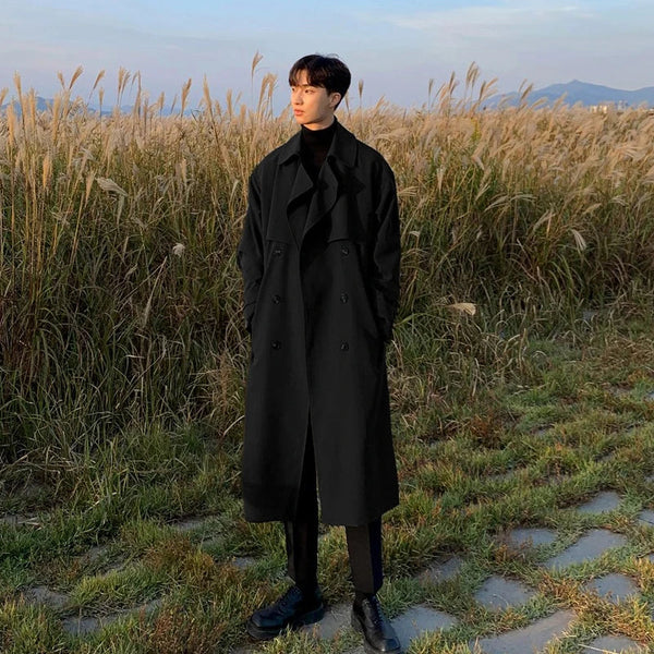 WW | Neue Herbst Trenchcoats Für Herren Langer, Modischer Oberbekleidungs Trenchcoat